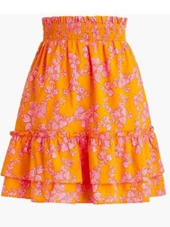 J. Crew Dresses & Skirts - J. Crew Orange Mini Skirt 100% cotton with 100% cotton lining